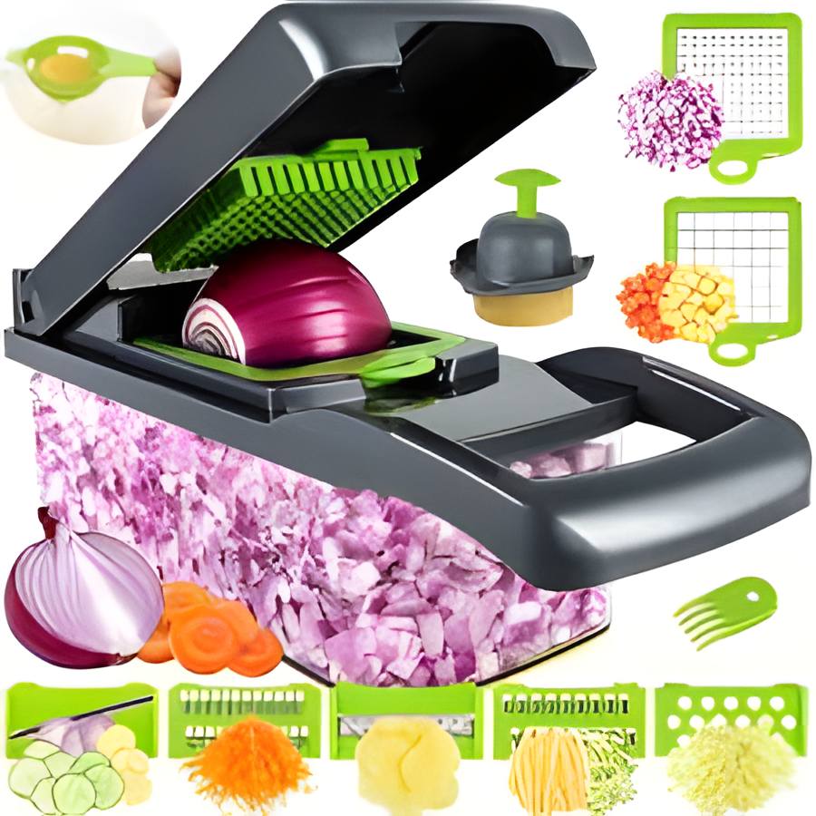 Multi-Function Vegetable Cutter Slicer โ Chopper, Dicer & Grater