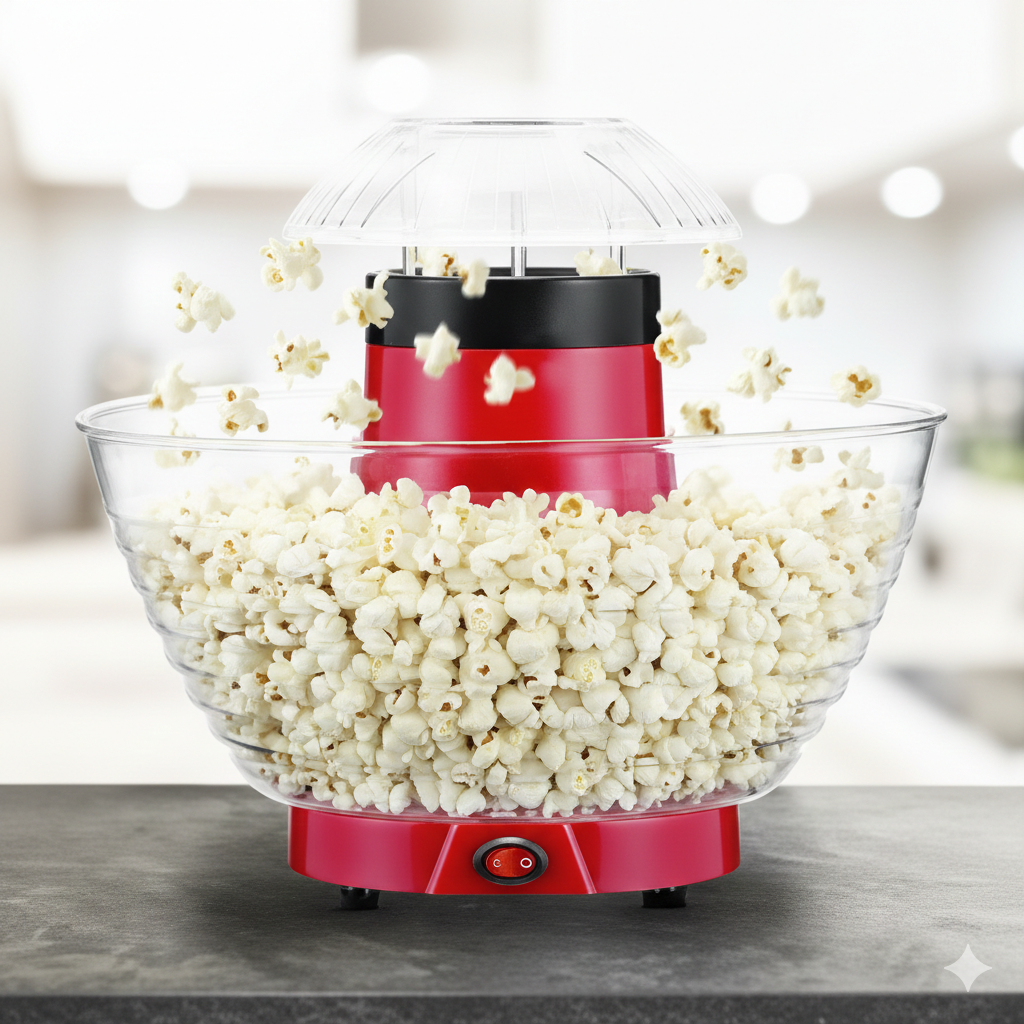 Popcorn Maker Machine | Fast Hot Air Popcorn for Home Use
