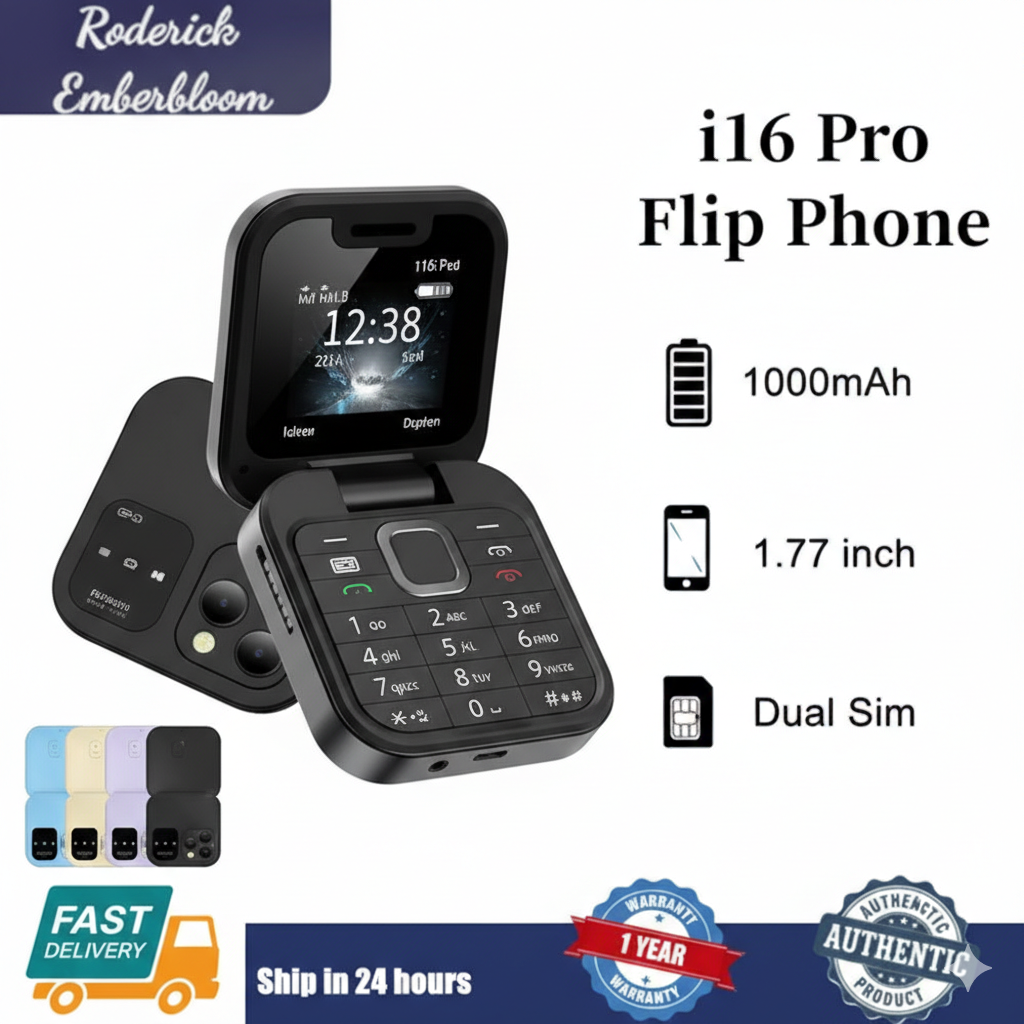 I16PRO Mini Dual SIM Fold Mobile Phone | Compact & Portable Design