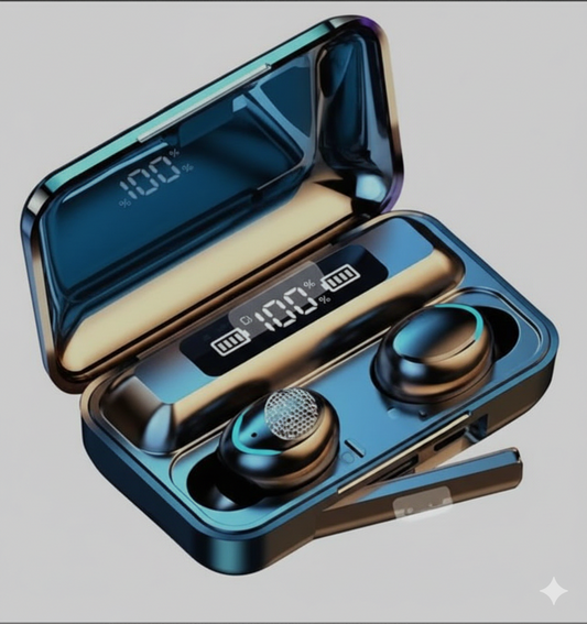 JBL Air F9 Pro+ Wireless Earbuds – TWS Bluetooth 5.0 Headphones with LED Display & Power Bank Case