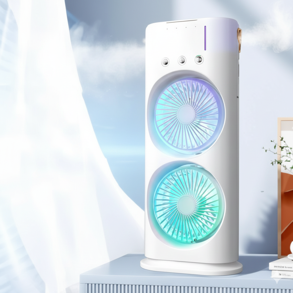 Double Cooling Fan | High Speed Dual Fan for Powerful Airflow