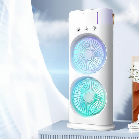 Double Cooling Fan | High Speed Dual Fan for Powerful Airflow