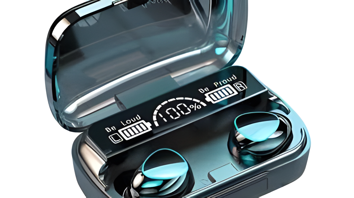 M10 Wireless Earbuds – Deep Bass, Touch Control & LED Display