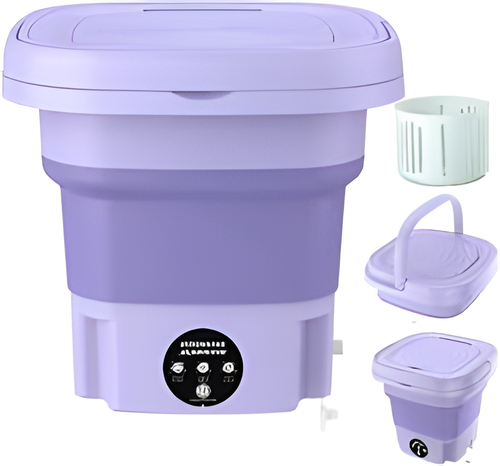 Folding Portable Washing MachineFolding Portable Washing Machine | Mini Compact Washer for Clothes, Baby Items & Travel