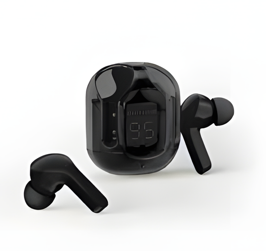 T12 Max Wireless Crystal Earbuds – HD Sound & Touch Control