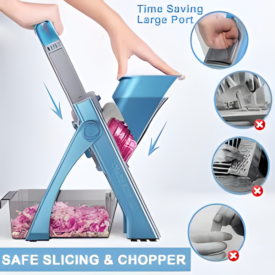 SUPMAKIN Upgraded Safe Mandoline Slicer – Multi-Function Kitchen Cutter