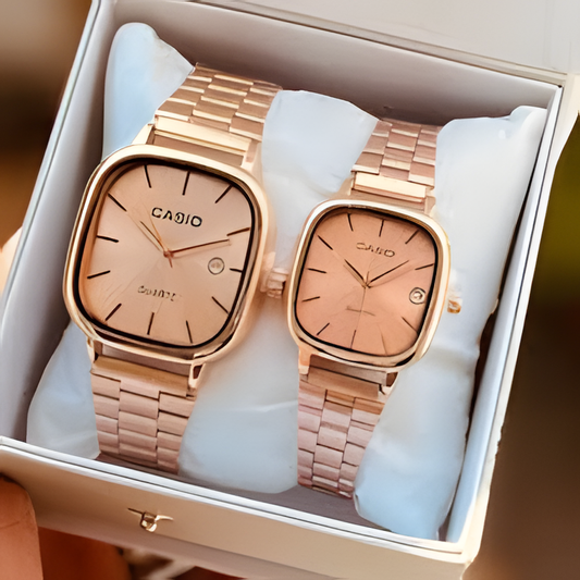 Casio A138 Couple Watch Set – Classic Retro Digital Design