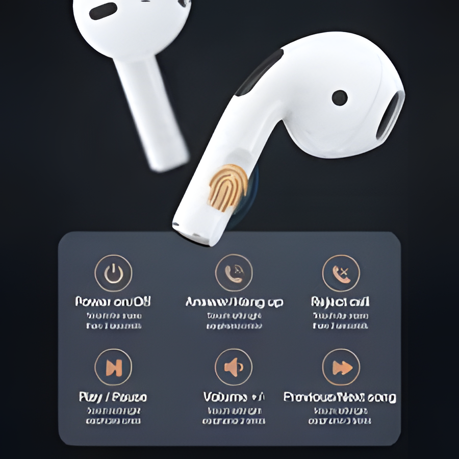 Air Pro 6 Wireless Earbuds – Touch Control, HD Sound & Charging Case