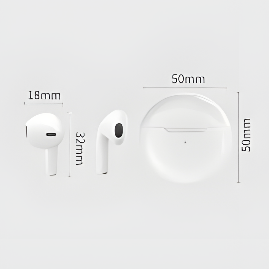Air Pro 6 Wireless Earbuds – Touch Control, HD Sound & Charging Case
