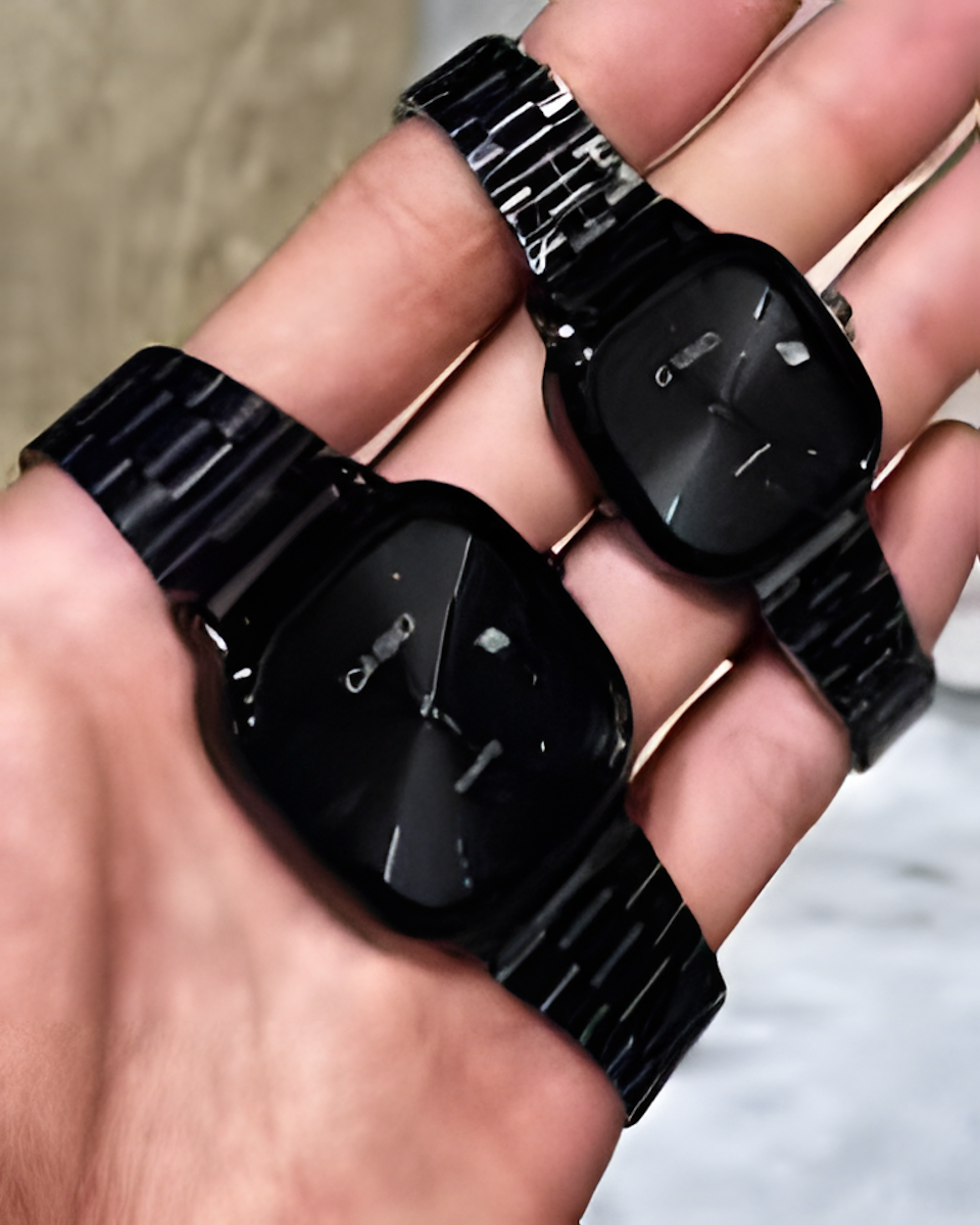 A138 Digital Chain Watch | Retro Style | Stainless Steel Bracelet